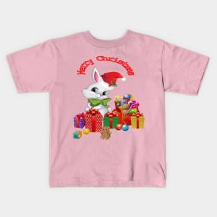 MERRY CHRISTMAS BUNNY Kids T-Shirt